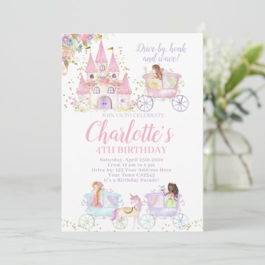 Prinses Verjaardagsparade Kaart (Staand voorkant)