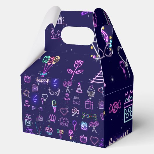 Prinses Verjaardagstaart Favor Dozen Bedankdoosjes (Voorkant)