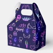 Prinses Verjaardagstaart Favor Dozen Bedankdoosjes (Achterkant)