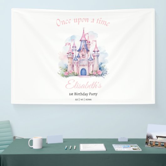 Prinses verjaardagsuitnodiging, Kleine Prinses 1e Spandoek (Beurs)