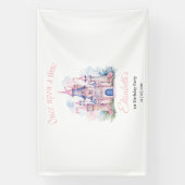 Prinses verjaardagsuitnodiging, Kleine Prinses 1e Spandoek (Verticaal)