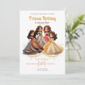 Prinses Verjaardagsuitnodiging, Prinses Koninklijk Kaart (Staand voorkant)