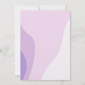 Prinses Verjaardagsuitnodiging Roze Paarse Lila Kaart (Achterkant)