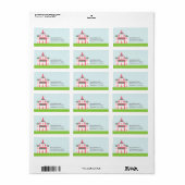 Prinses verzendetiketten etiket (Full Sheet)