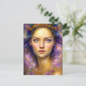 Prinses Warrior Etherische Godin Briefkaart (Staand voorkant)
