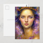 Prinses Warrior Etherische Godin Briefkaart (Voorkant / Achterkant)