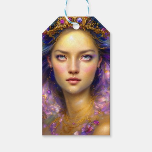 Prinses Warrior Etherische Godin Cadeaulabel (Voorkant)
