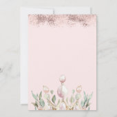 Prinses Watercor Crown Floral 80e verjaardag Kaart (Achterkant)