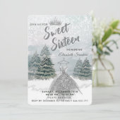 Prinses Waterverf winter wonderland lief 16 Kaart (Staand voorkant)