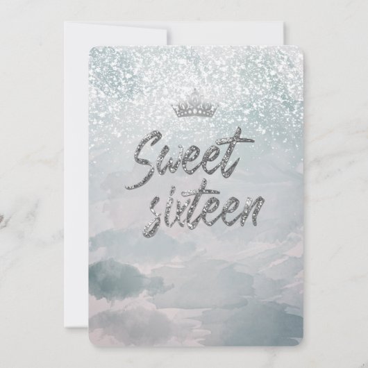 Prinses Waterverf winter wonderland lief 16 Kaart (Achterkant)