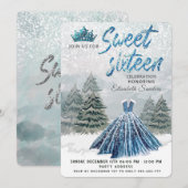 Prinses Waterverf winter wonderland lief 16 Kaart (Voorkant / Achterkant)