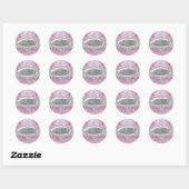 Prinses Winter Wonderland Sweet 16 Sticker (Vel)