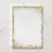 Prinses Witte Damast Verhalenboek Bruidsdouche Kaart (Achterkant)