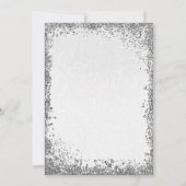 Prinses Witte Damast Verhalenboek Bruidsdouche Kaart (Achterkant)