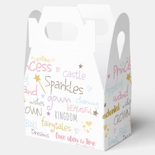 PRINSES Woorden Leuke Verjaardagsfeestje Favor Box Bedankdoosjes (Geopend)
