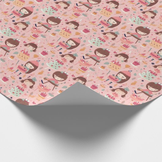 prinses wrapppapier cadeaupapier (Hoek)