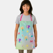Prinses zeemeermin Eenhoorn Patroon Regenboog Voor Schort (Insitu)