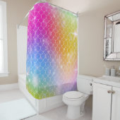 Prinses Zeemeermin: Kawaii Schalen Achtergrond Douchegordijn (In situ)