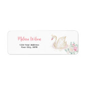 Prinses Zwaan Adres Etiket (Voorkant)