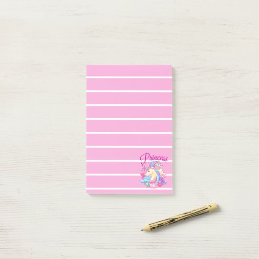 Prinsesjes papier post-it® notes (Op bureau)