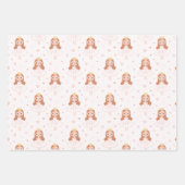 Prinsessen ballet Inpakpapier Plat Vel Set van 3 (Voorkant)