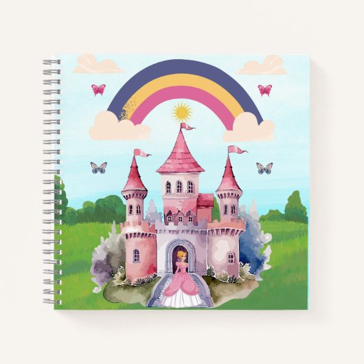 Prinsessen Dromen, Sprookjeskasteel Notitieboek (Voorkant)