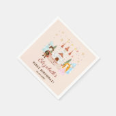 Prinsessen en Ridders Meisje Verjaardagsfeest Servet (Hoek)