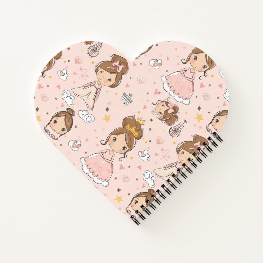 Prinsessen & Harten Zachte Pastels Kids' Notitieboek (Achterkant)