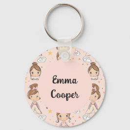 Prinsessen & Harten Zachte Pastels Kinderen Sleutelhanger