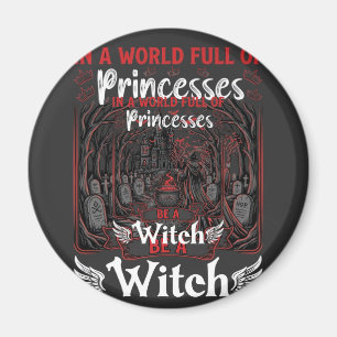 Prinsessen Heksen Halloween Kasteel Ketel Graf Magneet
