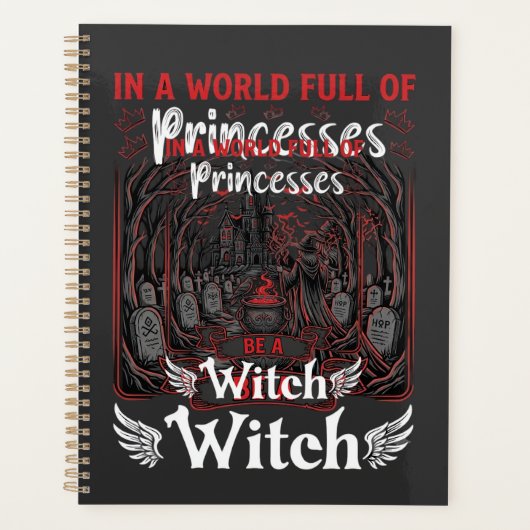 Prinsessen Heksen Halloween Kasteel Ketel Graf Planner (Voorkant)