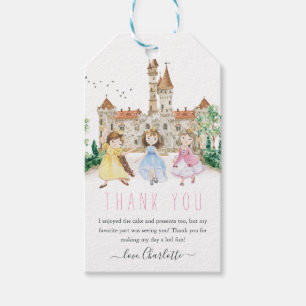 Prinsessen-, Ridders- & Draken Sprookjes Verjaarda Cadeaulabel