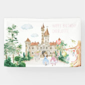 Prinsessen, Ridders & Draken Sprookjes Welkom Spandoek (Horizontaal)