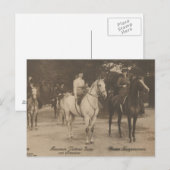 Prinsessen rijden paard sidesaddle #056SS Briefkaart (Voorkant / Achterkant)