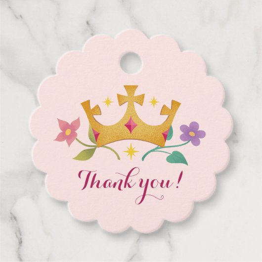 Prinsessen van de Hemel™ Gift Tag Bedankjes Labels (Voorkant)