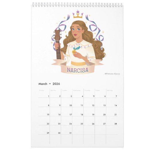 Prinsessen van de Hemel  Kalender (Mar 2026)