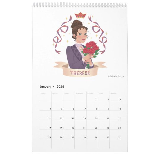 Prinsessen van de Hemel Kalender (Jan 2026)