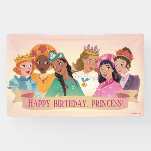 Prinsessen van de Hemel™-spandoek (aanpasbaar) Spandoek (Horizontaal)