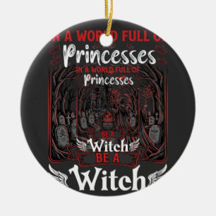 Prinsessen Wees Heks Halloween Kasteel Ketel Graf Keramisch Ornament
