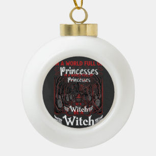Prinsessen Wees Heks Halloween Kasteel Ketel Graf Keramische Bal Ornament