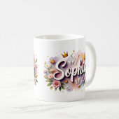 Prinsessenbloem Custom Mok – Sophia (Voorkant rechts)