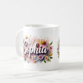 Prinsessenbloem Custom Mok – Sophia (Voorkant links)
