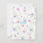 Prinsessenfeest Bedankt Koninklijk Thema (Achterkant)