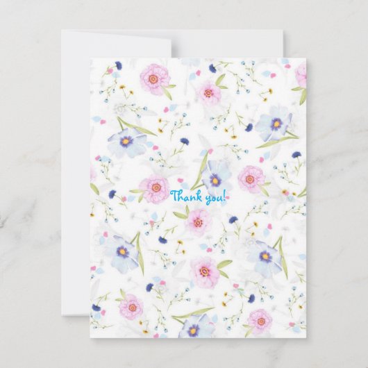 Prinsessenfeest Bedankt Koninklijk Thema (Achterkant)