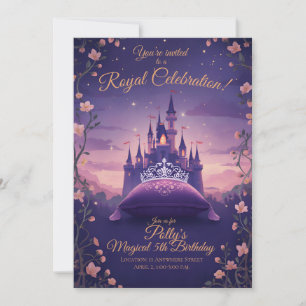 Prinsessenfeest Koninklijke Viering Uitnodiging