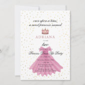 Prinsessenjurk Sprookje Eens Upon Een Tijd Verjaar Kaart (Voorkant)