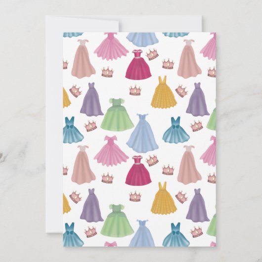 Prinsessenjurk Sprookje Eens Upon Een Tijd Verjaar Kaart (Achterkant)