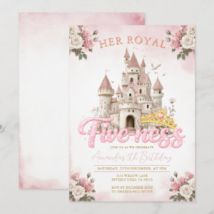 Prinsessenkasteel 5e verjaardag Five-ness Royal Kaart