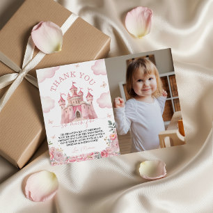 Prinsessenkasteel Foto Bedankkaart Kaart