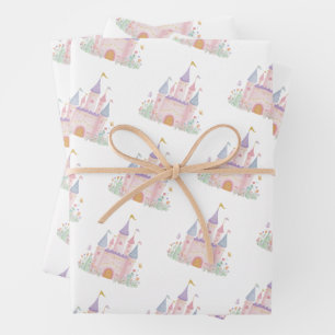 Prinsessenkasteel Verjaardagsfeestje Meisjes Inpakpapier Vel